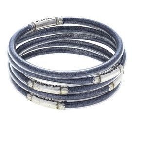 NEW ‘Hematite’ iridescent glitter Project Halo 5 Bangle Set ‘Blessed’